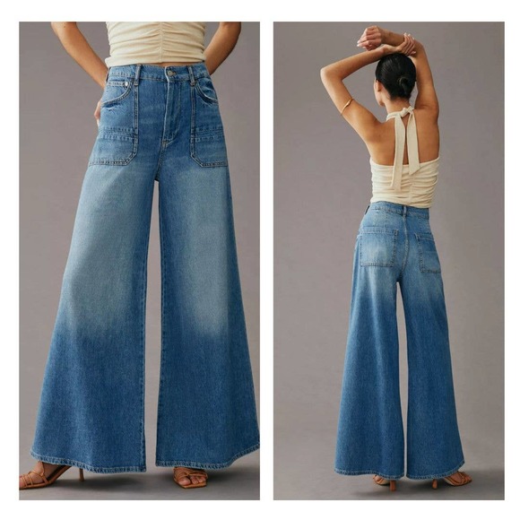 Anthropologie Denim - Anthropologie The Jane High-Rise Wide-Leg Jeans - 29 waist - NEW